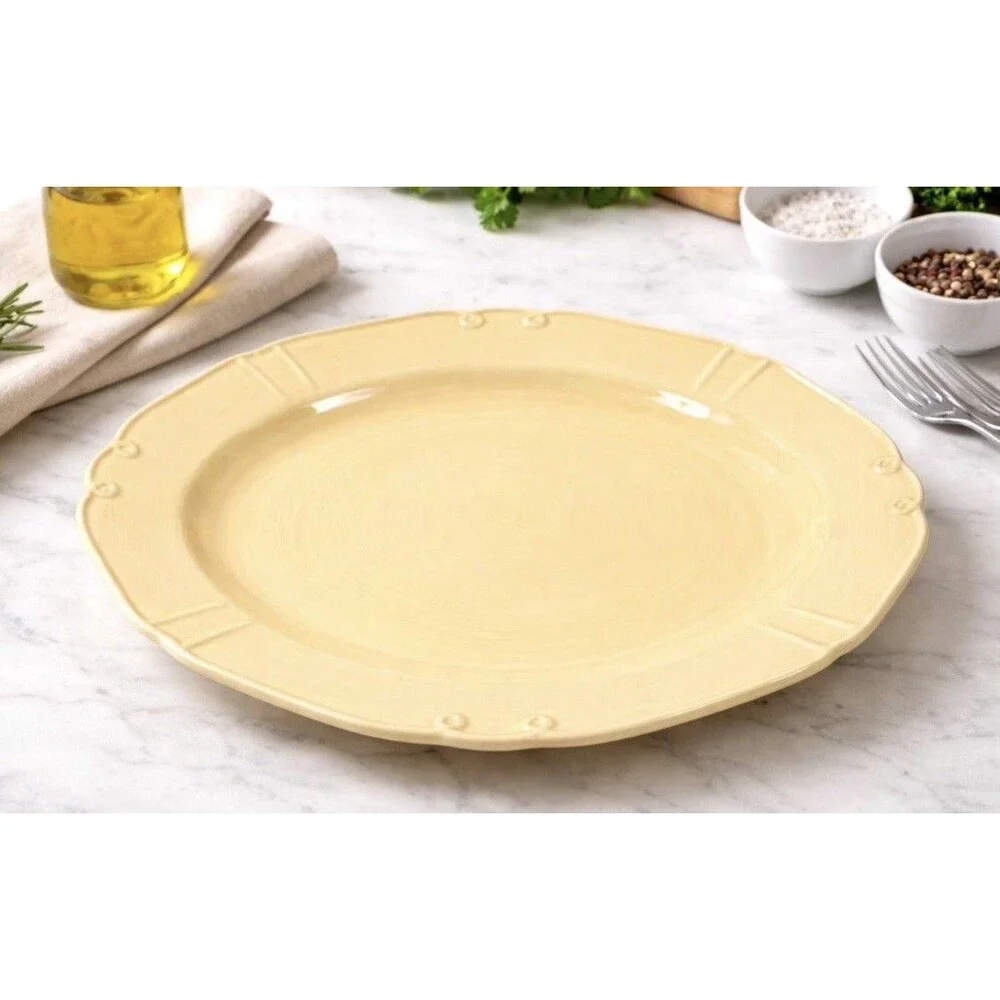 Corelle Traditions Yellow 14.5” Oval Serving Platter Vintage